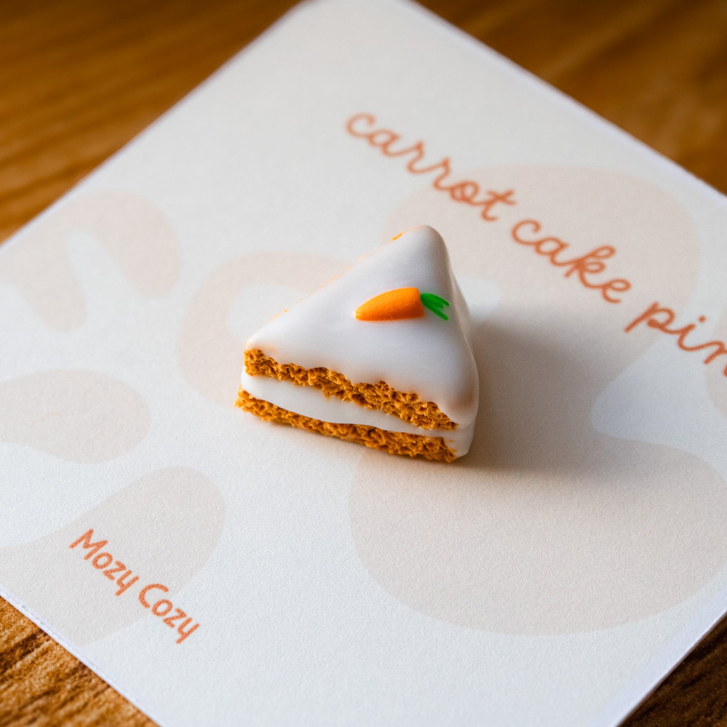 Frosted Carrot Cake Pin