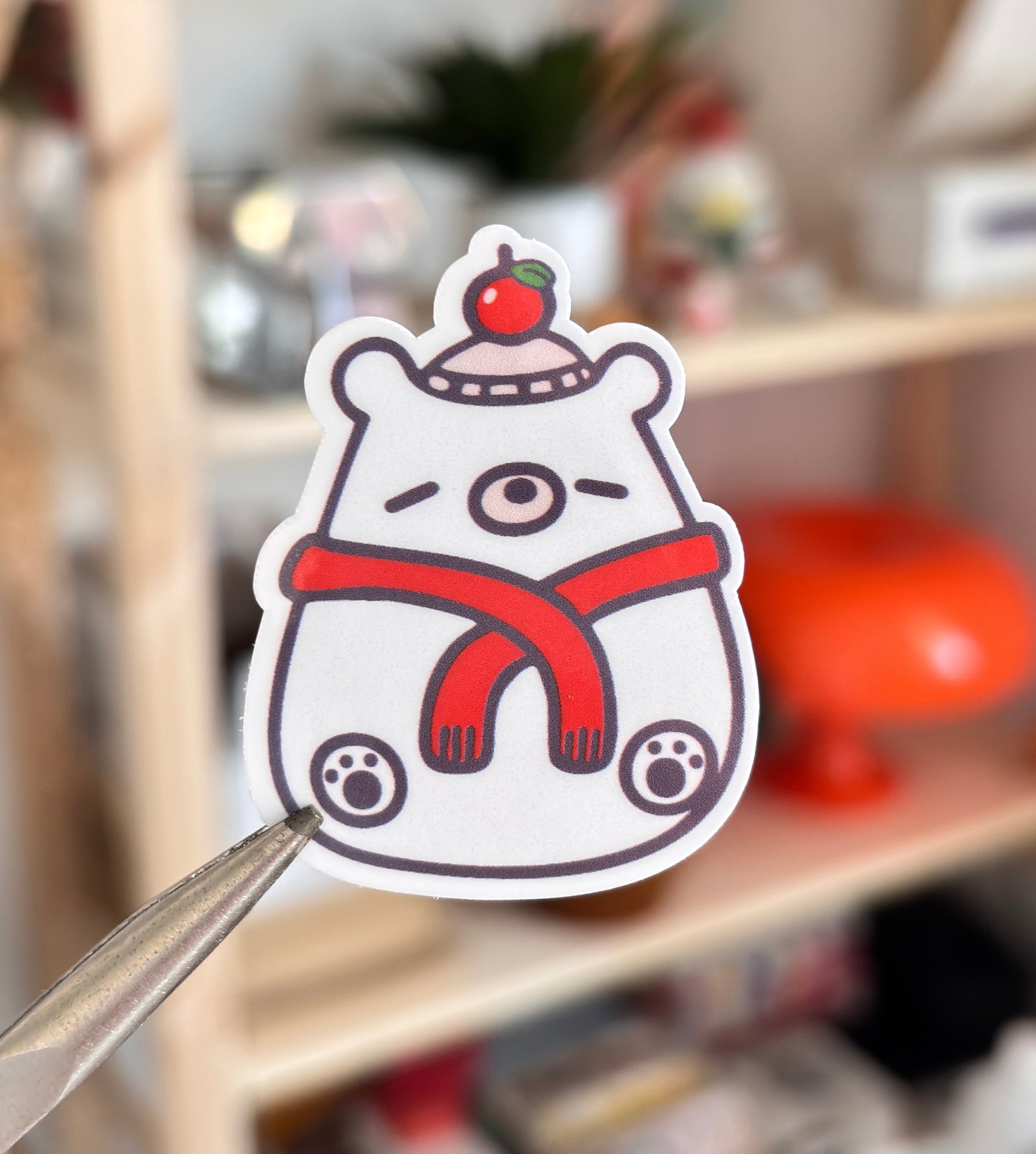 Polar Beanie Bear Sticker