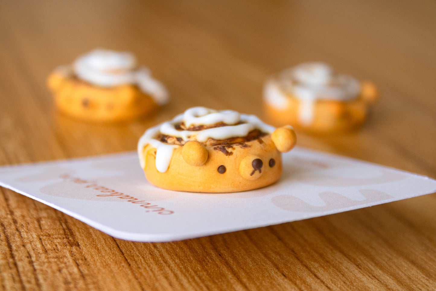 Cinnamon Roll Bear Pin