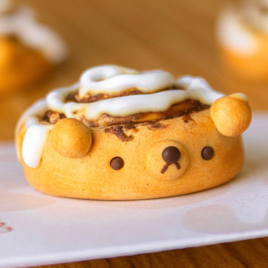 Cinnamon Roll Bear Pin