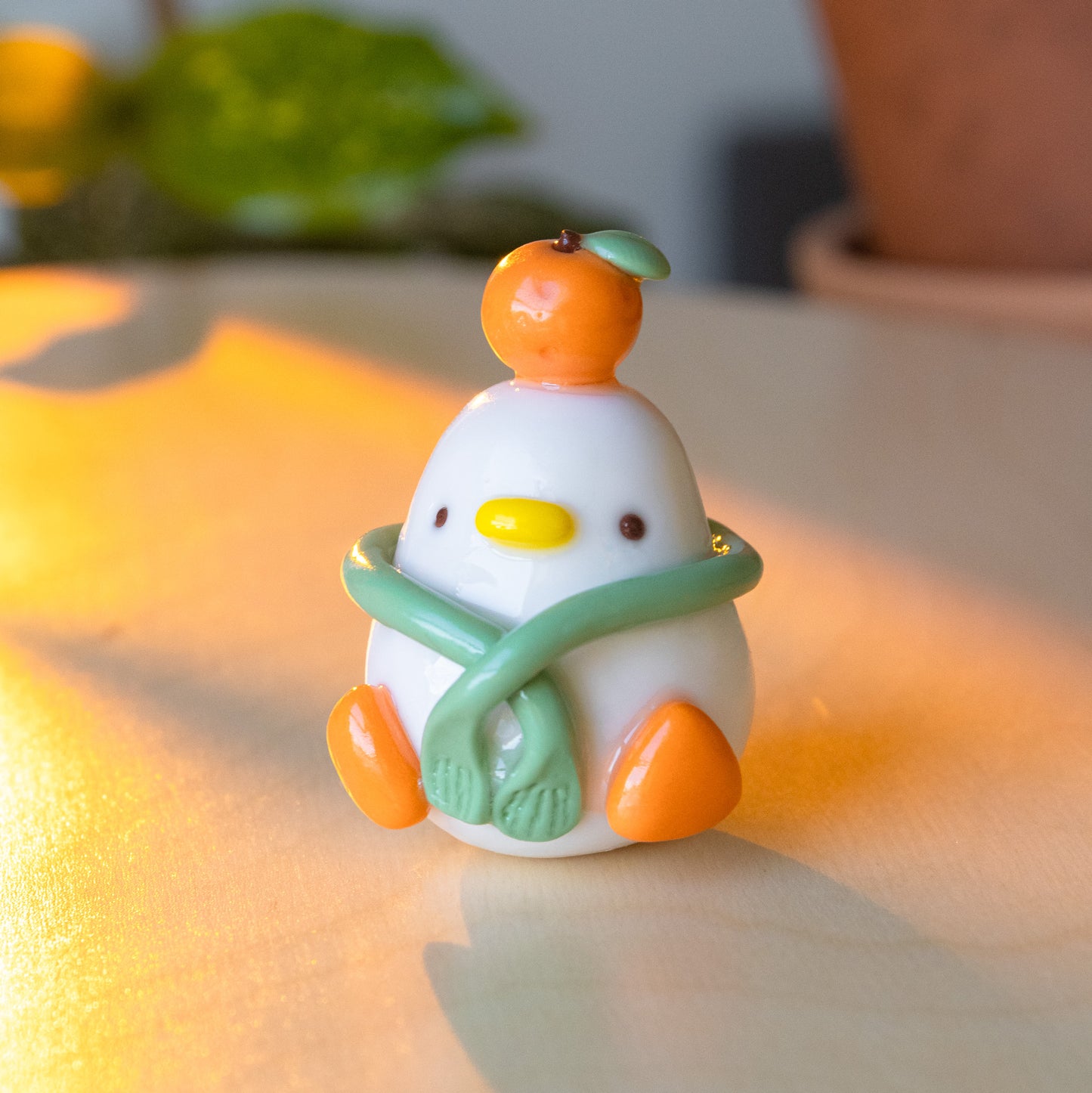 Cozy Tangerine Duckie