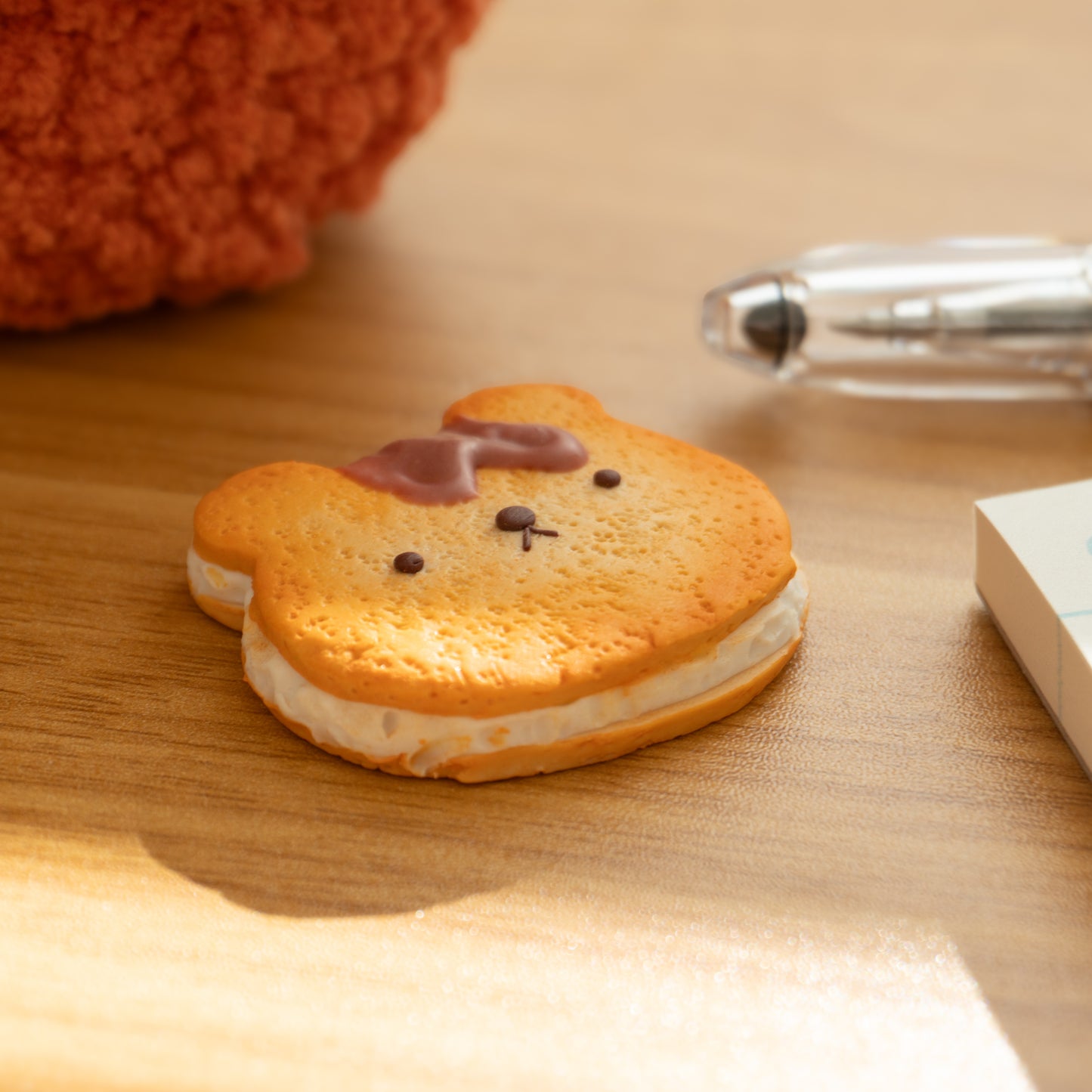 Grumpy Caramel Bear Cookie Magnet