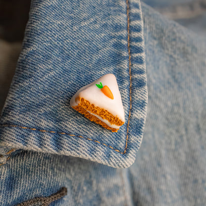 Frosted Carrot Cake Pin
