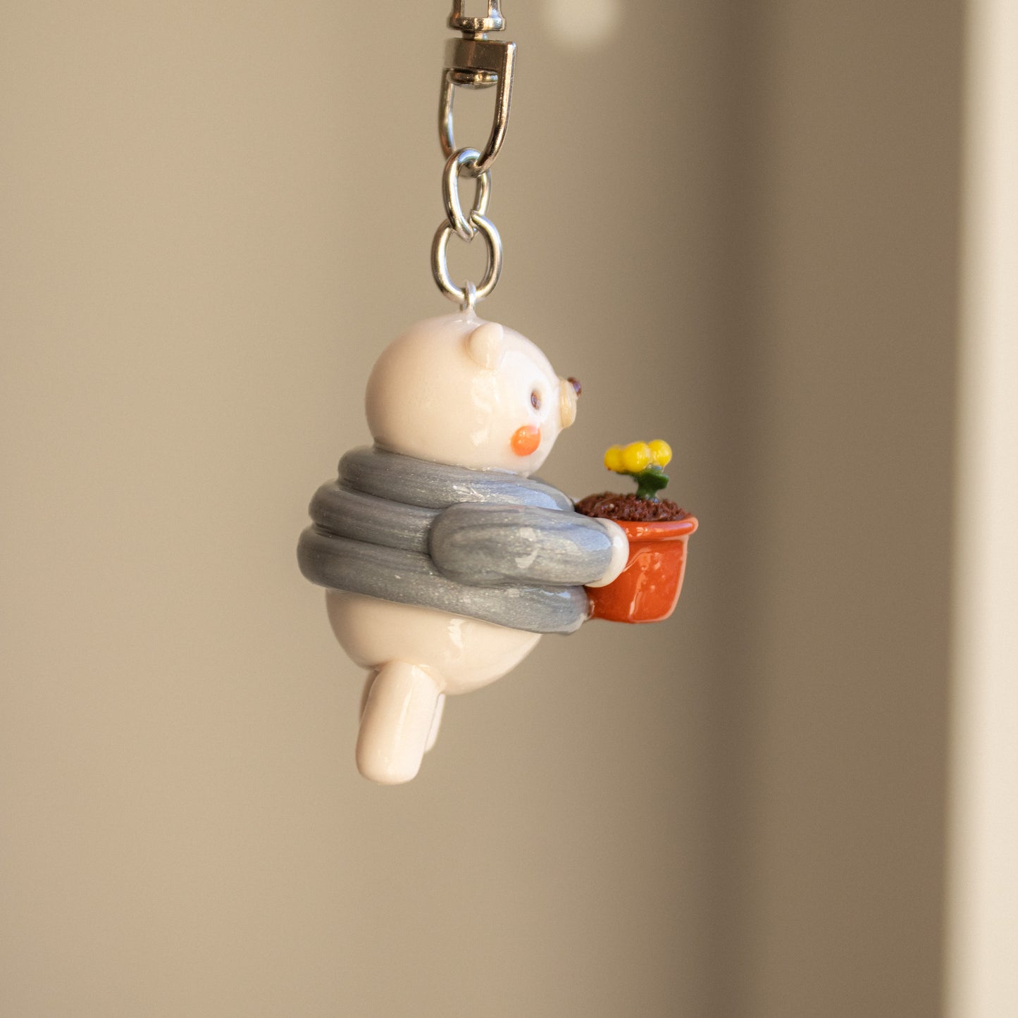Gardener Cat Keychain