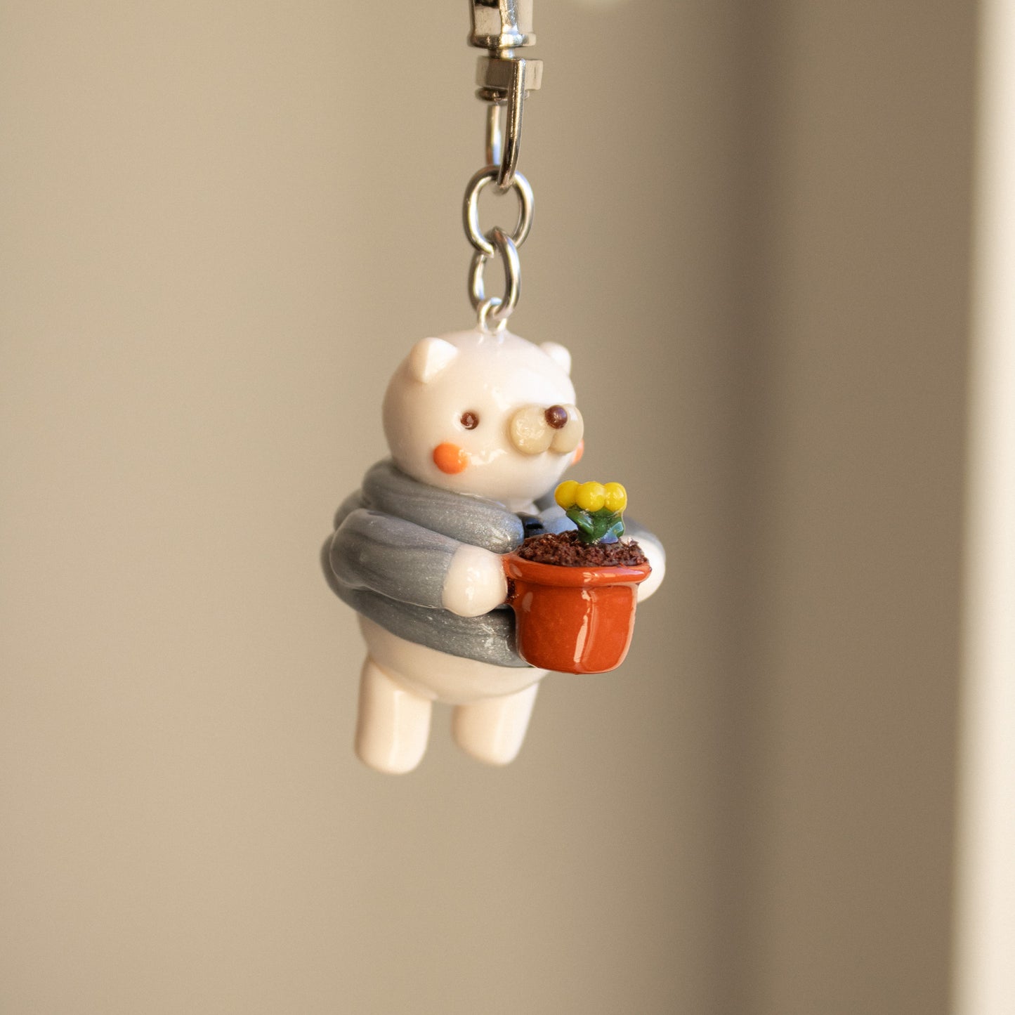 Gardener Cat Keychain