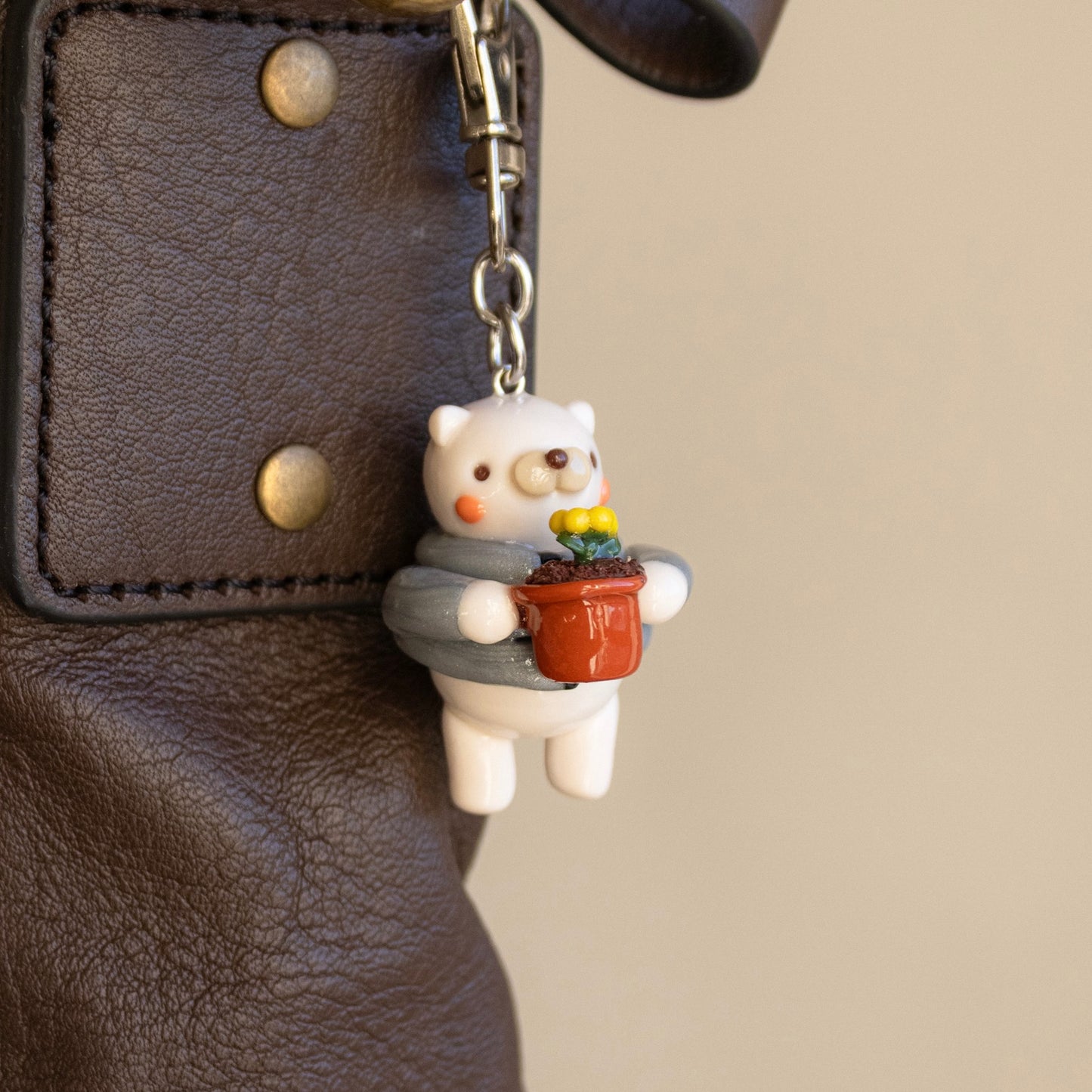 Gardener Cat Keychain