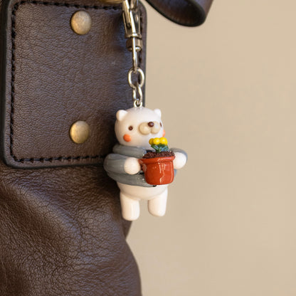 Gardener Cat Keychain
