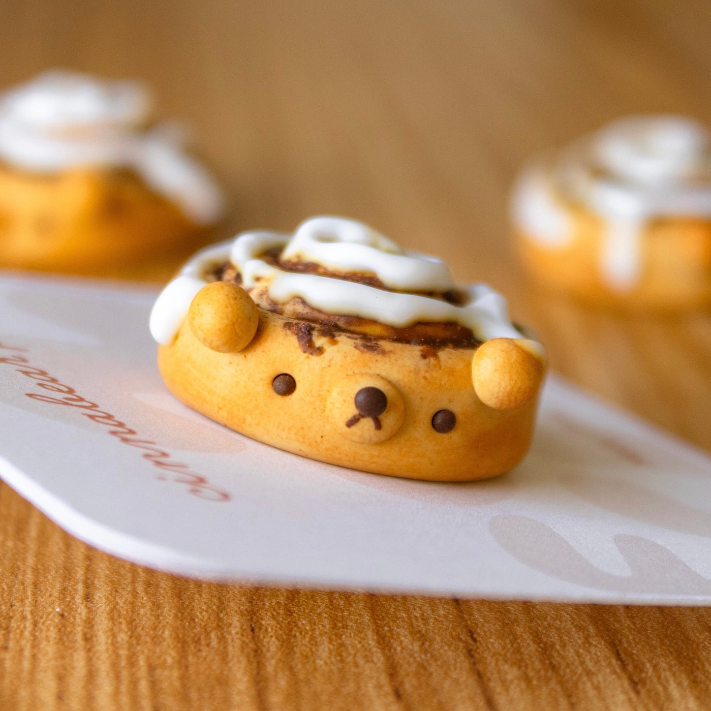 Cinnamon Roll Bear Pin