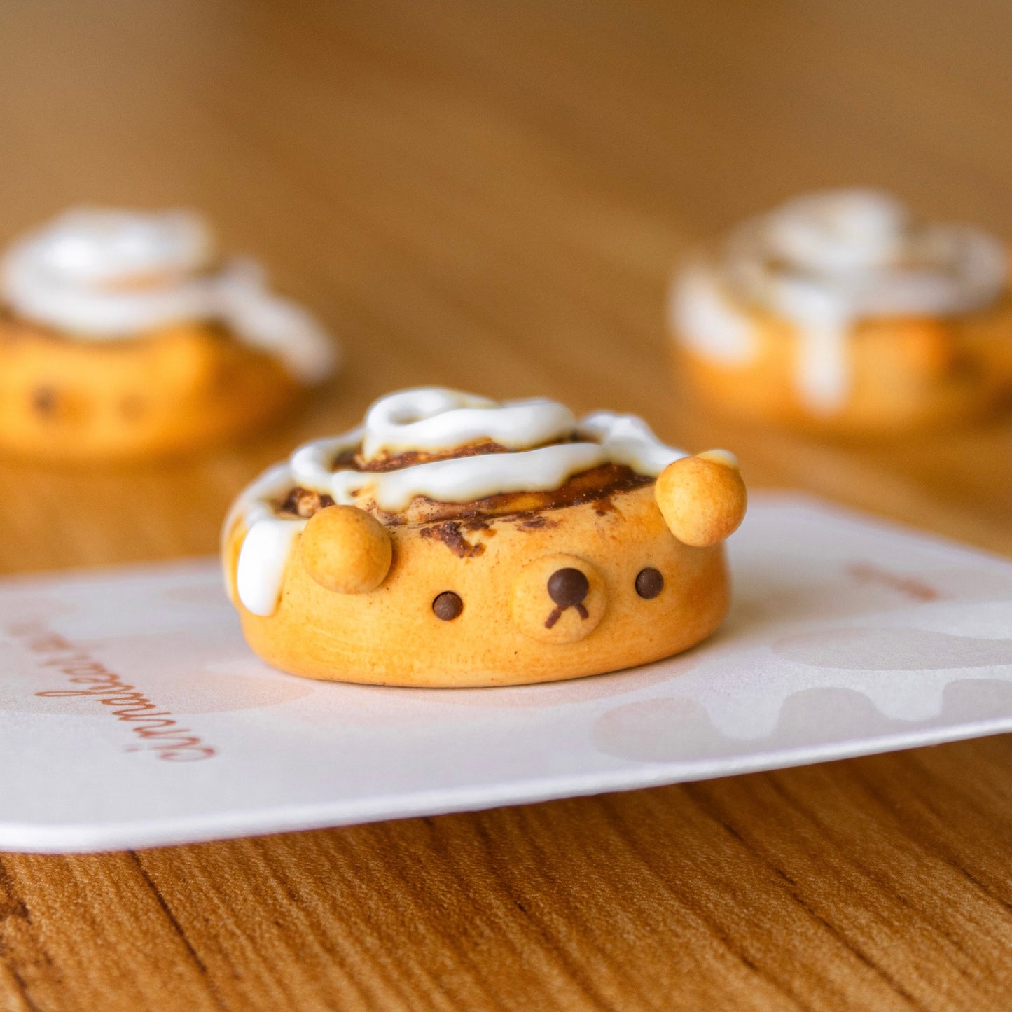Cinnamon Roll Bear Pin