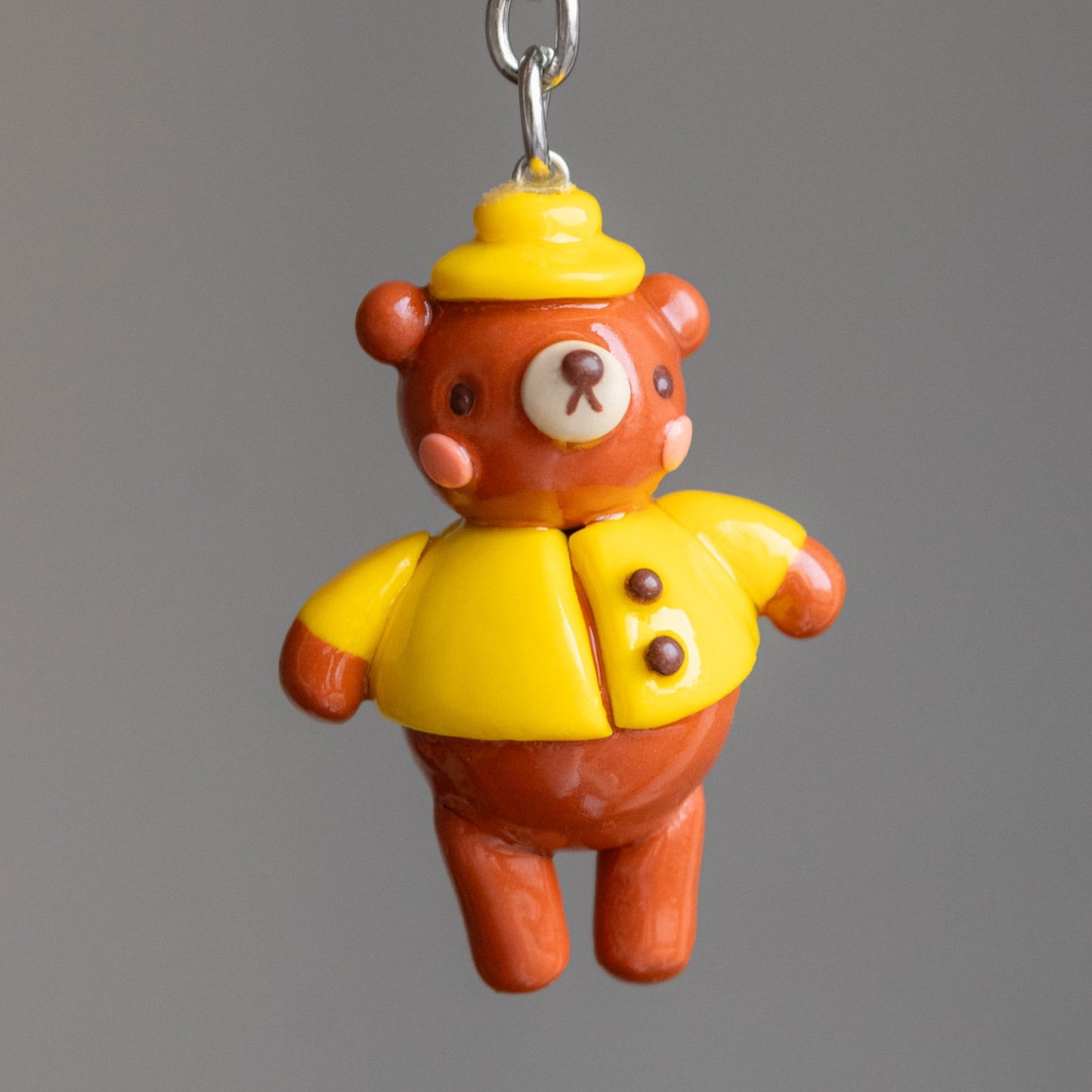 Raincoat Bear Keychain