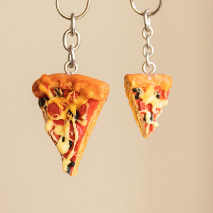 Yummy Pizza Slice Keychain