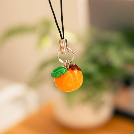 PREORDER: Cozy Pumpkin Phone Charm
